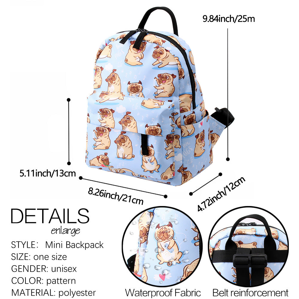 Backpack Puppy Printed Mini Children