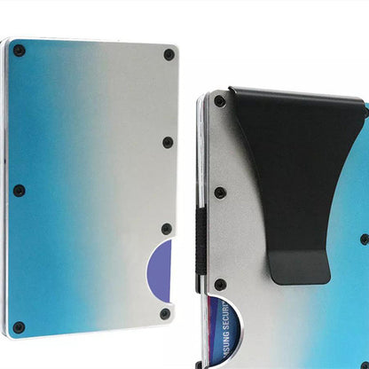 Gradient Color Metal Clamp Ultra-thin Aluminum Alloy Card Package