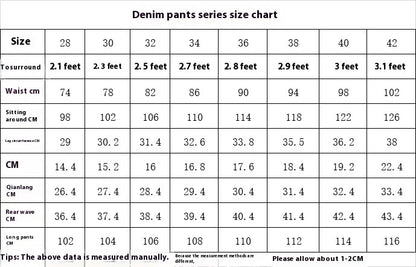 Youth Embroidery Float Fashionable Denim Trousers