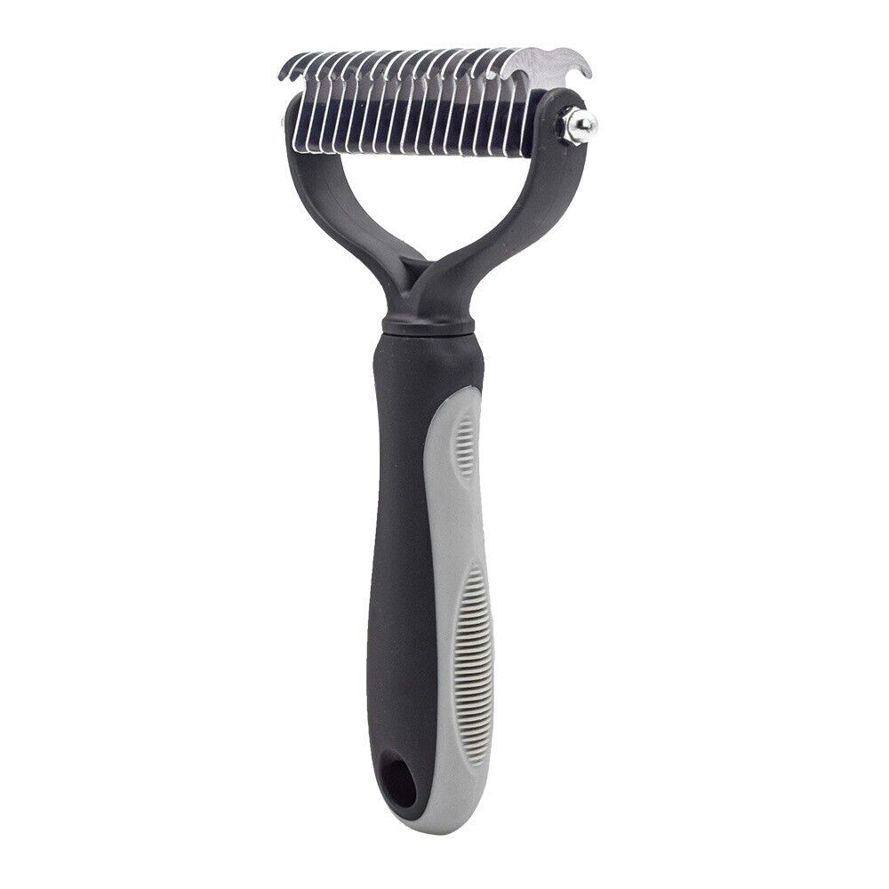 Professional Pet Grooming Tool 2 Sided Undercoat Dog Cat Shedding Comb Brush Pet