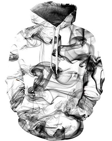 Starry Sky Men's Color Ink Digital Printed Hoodie