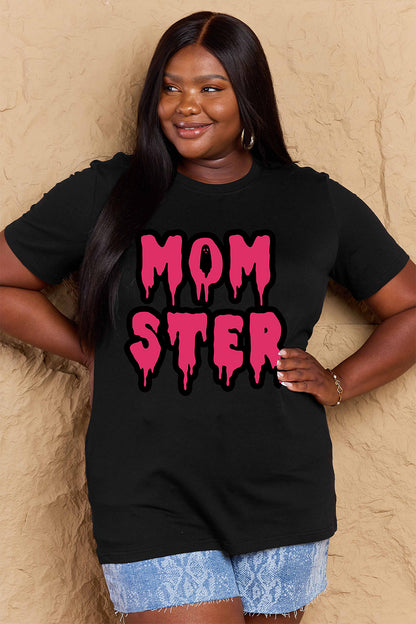 Simply Love Full Size MOM STER Graphic Cotton T-Shirt