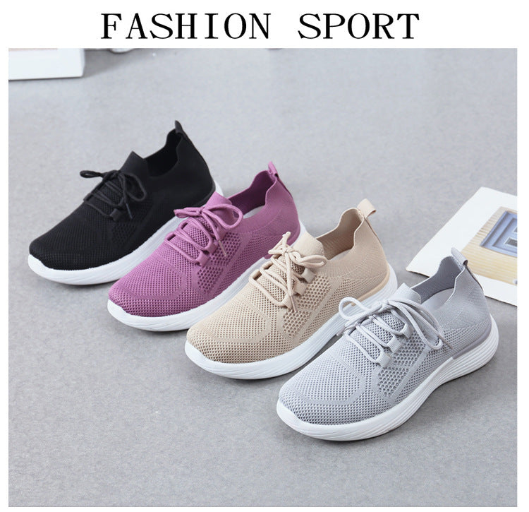 Sneaker Mesh Flying Breathable Comfortable Casual Shoes