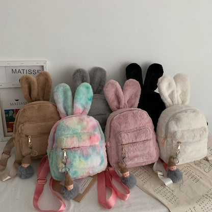 Plush Rabbit Ears Cute Cartoon Cute Children's Backpack